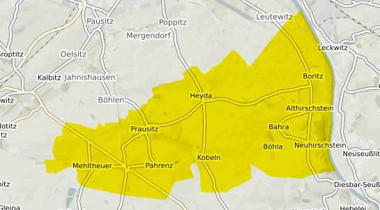 Immobilienpreisekarte Hirschstein b. Riesa