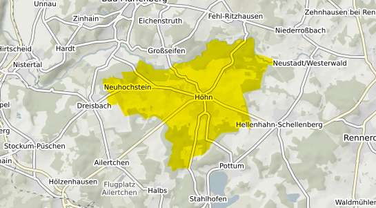 Immobilienpreisekarte Hoehn Westerwald