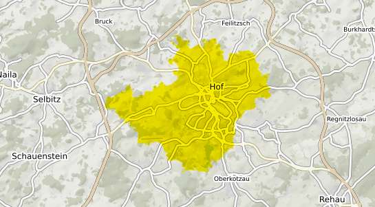 Immobilienpreisekarte Hof Saale