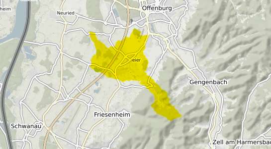 Immobilienpreisekarte Hohberg b. Offenburg
