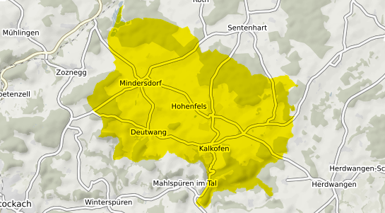 Immobilienpreisekarte Hohenfels Oberpfalz