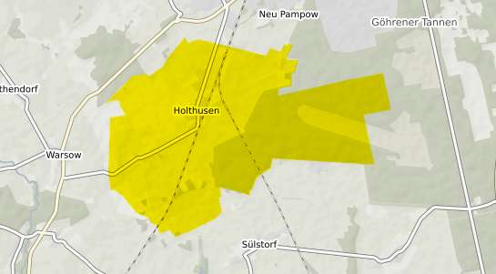 Immobilienpreisekarte Holthusen b. Schwerin, Mecklenburg