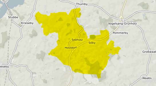 Immobilienpreisekarte Holzdorf b. Eckernfoerde
