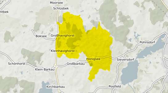 Immobilienpreisekarte Honigsee