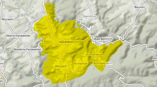 Immobilienpreisekarte Hontheim b. Wittlich