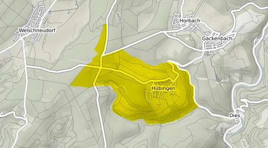 Immobilienpreisekarte Huebingen Westerwald