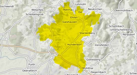 Immobilienpreisekarte Hunderdorf b. Bogen, Niederbayern