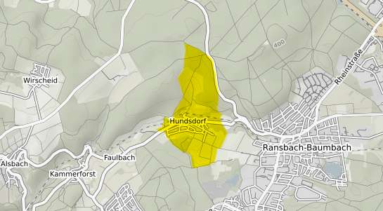 Immobilienpreisekarte Hundsdorf b. Ransbach-Baumbach