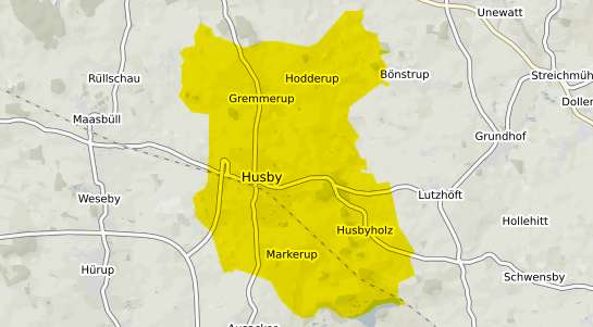 Immobilienpreisekarte Husby b. Flensburg