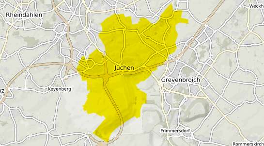 Immobilienpreisekarte Jüchen