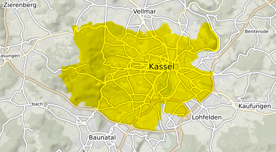 Immobilienpreisekarte Kassel Hessen