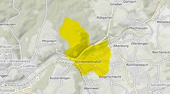 Immobilienpreisekarte Kirchentellinsfurt