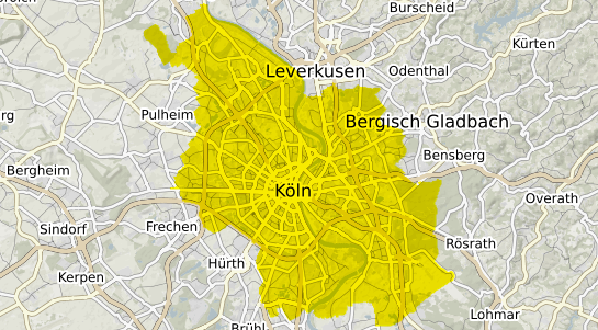 Immobilienpreisekarte Köln