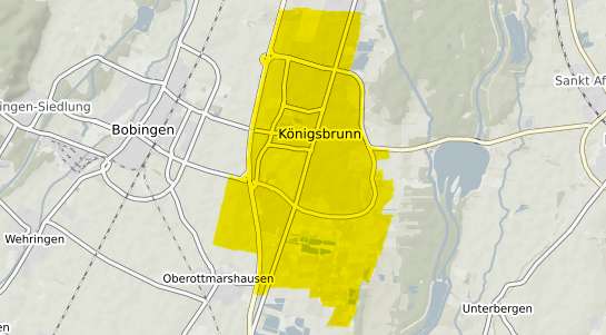 Immobilienpreisekarte Koenigsbrunn b. Augsburg