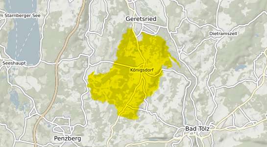 Immobilienpreisekarte K&ouml;nigsdorf (Bayern) Oberbayern