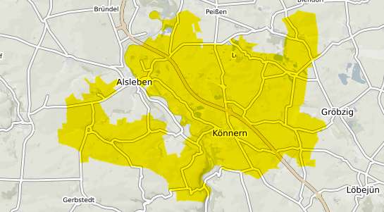 Immobilienpreisekarte K&ouml;nnern