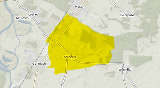 Immobilienpreisekarte K&ouml;rbelitz