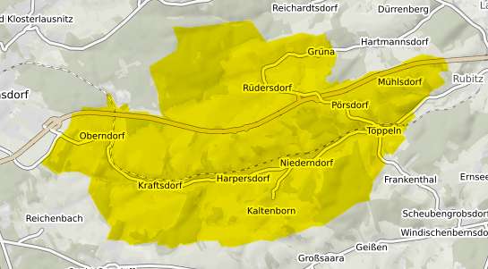 Immobilienpreisekarte Kraftsdorf