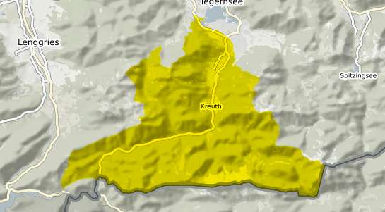 Immobilienpreisekarte Kreuth b. Tegernsee
