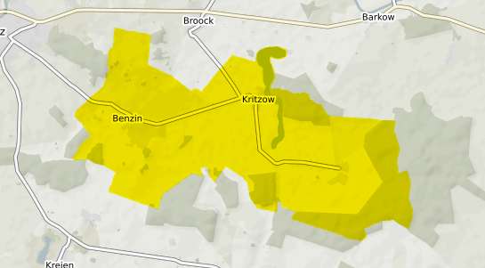 Immobilienpreisekarte Kritzow b. Wismar, Mecklenburg