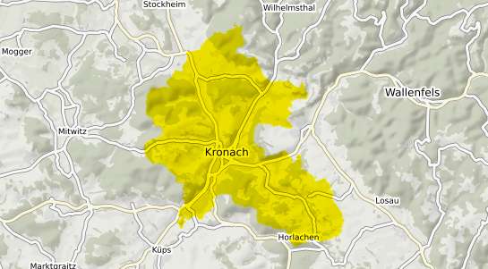 Immobilienpreisekarte Kronach Oberfranken