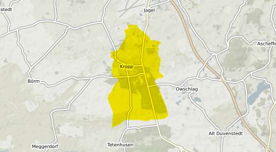 Immobilienpreisekarte Kropp b. Schleswig