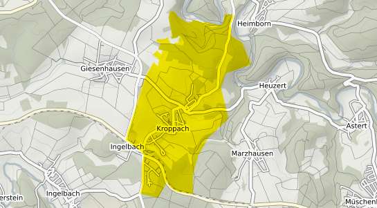 Immobilienpreisekarte Kroppach Westerwald