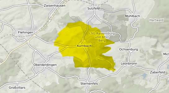 Immobilienpreisekarte Kuernbach Baden