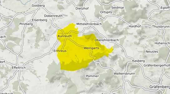 Immobilienpreisekarte Kunreuth b. Forchheim, Oberfranken