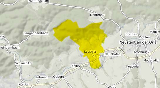 Immobilienpreisekarte Lausnitz b. Neustadt, Orla