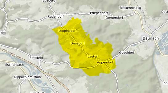 Immobilienpreisekarte Lauter Oberfranken