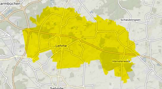 Immobilienpreisekarte Lehrte b. Hannover
