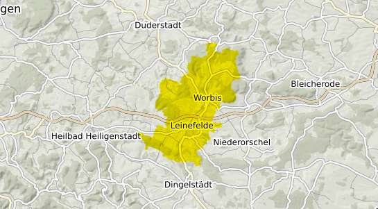 Immobilienpreisekarte Leinefelde