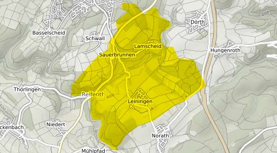 Immobilienpreisekarte Leiningen Hunsrueck