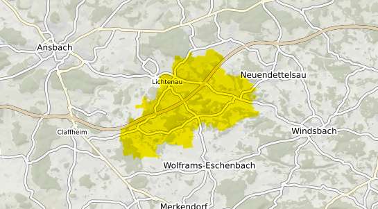 Immobilienpreisekarte Lichtenau Unterfranken
