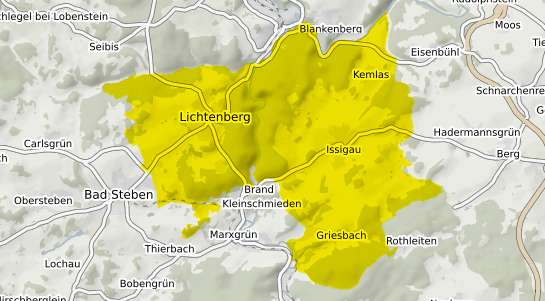 Immobilienpreisekarte Lichtenberg Oberfranken