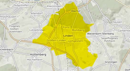 Immobilienpreisekarte Linden Hessen