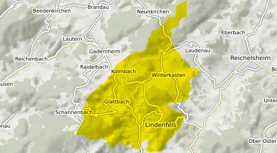 Immobilienpreisekarte Lindenfels Odenwald