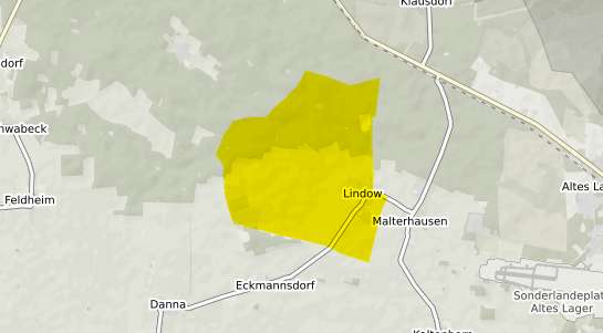 Immobilienpreisekarte Lindow b. Schoenberg, Mecklenburg