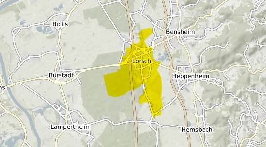 Immobilienpreisekarte Lorsch Hessen