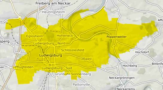 Immobilienpreisekarte Ludwigsburg Wuerttemberg