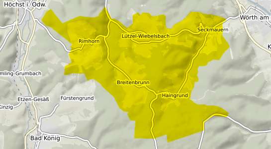 Immobilienpreisekarte Lützelbach Odenwald