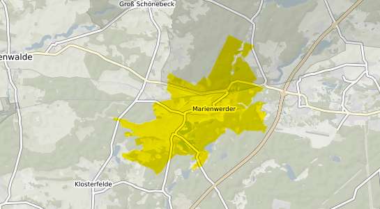 Immobilienpreisekarte Marienwerder b. Bernau b. Berlin