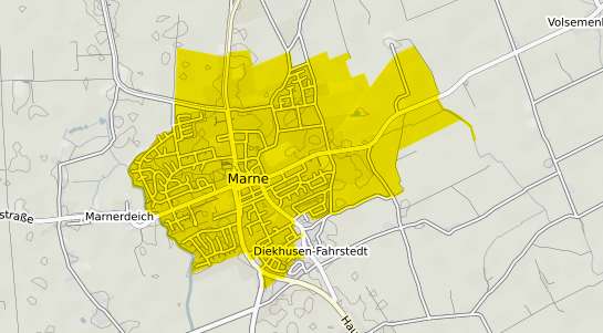 Immobilienpreisekarte Marne Holstein