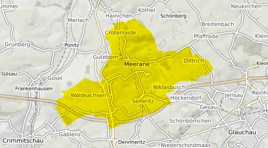 Immobilienpreisekarte Meerane