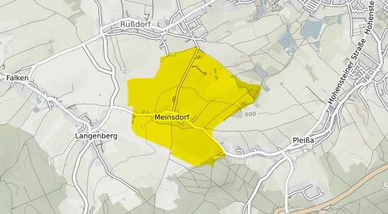Immobilienpreisekarte Meinsdorf b. Jueterbog
