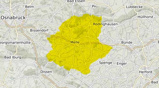 Immobilienpreisekarte Melle Wiehengebirge