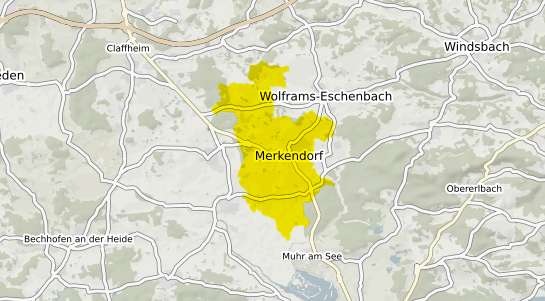 Immobilienpreisekarte Merkendorf Mittelfranken