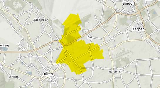 Immobilienpreisekarte Merzenich Kr. Dueren