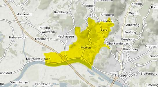 Immobilienpreisekarte Metten Donau